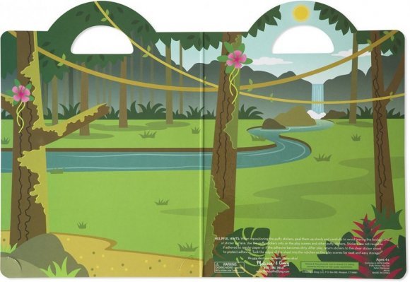 Объемные многоразовые наклейки Сафари Melissa & Doug MD9106