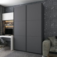 Шафа купе Doros G-Caiser Графіт/Графіт 2 ДСП / 3 частини 200х60х240 (DRS-011848) Шафа купе Doros G-Caiser Графіт/Графіт 2 ДСП / 3 частини 200х60х240 (DRS-011848)