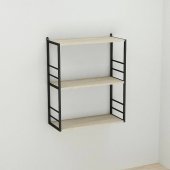 Книжкова полиця універсальна Ferrum-decor Стім 2 74x63x26 чорний ДСП Дуб Сонома 16мм (FRD-104106) Книжкова полиця універсальна Ferrum-decor Стім 2 74x63x26 чорний ДСП Дуб Сонома 16мм (FRD-104106)
