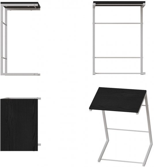 Столик приставний Террі Ferrum-decor 650x440x330 Білий метал ДСП Сосна Кембра 16 мм (FRD-104657)