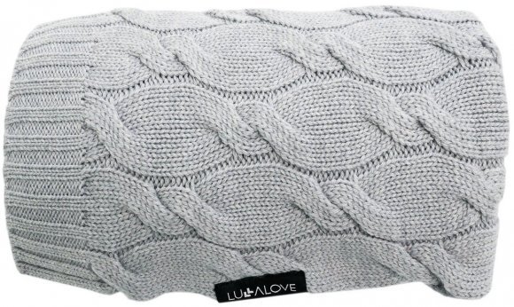 Плед плетений Premium Merino 80x100 см Ice Grey lullalove-6647