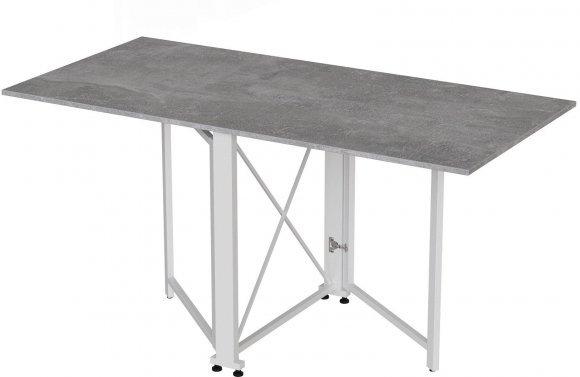 Стіл-книга трансформер Оріон 2 Ferrum-decor 750x1520x730 Білий метал ДСП Бетон 16 мм (FRD-104596) Стіл-книга трансформер Оріон 2 Ferrum-decor 750x1520x730 Білий метал ДСП Бетон 16 мм (FRD-104596)