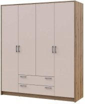 Шафа для одягу Doros Ронді Дуб Артизан/Кашемір 4ДСП 160х52х195 DRS-011662 (80737825)