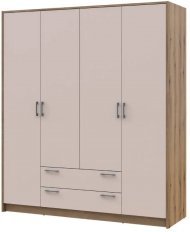 Шафа для одягу Doros Ронді Дуб Артизан/Кашемір 4ДСП 160х52х195 DRS-011662 (80737825) Шафа для одягу Doros Ронді Дуб Артизан/Кашемір 4ДСП 160х52х195 DRS-011662 (80737825)