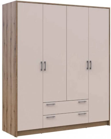 Шафа для одягу Doros Ронді Дуб Артизан/Кашемір 4ДСП 160х52х195 DRS-011662 (80737825) Шафа для одягу Doros Ронді Дуб Артизан/Кашемір 4ДСП 160х52х195 DRS-011662 (80737825)
