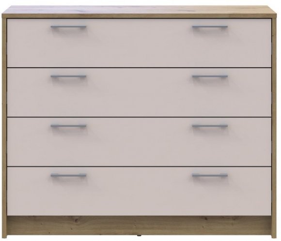 Комод Doros Ронді Дуб Артизан/Кашемір 4 ящики 100х40х82 DRS-011782 (41516187) Комод Doros Ронді Дуб Артизан/Кашемір 4 ящики 100х40х82 DRS-011782 (41516187)