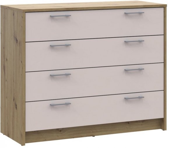 Комод Doros Ронді Дуб Артизан/Кашемір 4 ящики 100х40х82 DRS-011782 (41516187) Комод Doros Ронді Дуб Артизан/Кашемір 4 ящики 100х40х82 DRS-011782 (41516187)