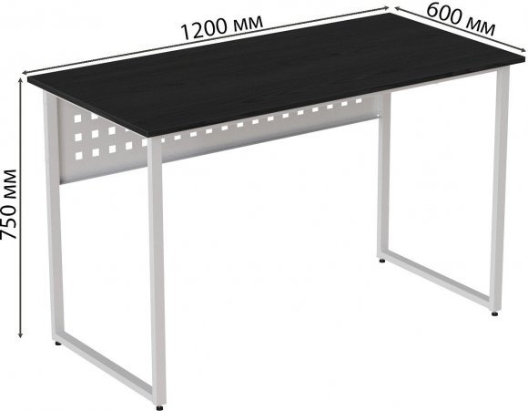 Комп'ютерний стіл Ferrum-decor Майк 75x120x60 білий ДСП Сосна Кембра 16мм (FRD-101311)