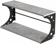 Настінна полиця Ferrum-decor Букін 330x500x240 метал Чорний ДСП Бетон16 мм (FRD-102848) Настінна полиця Ferrum-decor Букін 330x500x240 метал Чорний ДСП Бетон16 мм (FRD-102848)