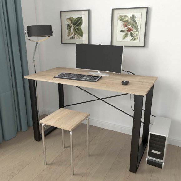Письмовий стіл Ferrum-decor Драйв 750x1400x600 Чорний метал ДСП Дуб Сонома 16 мм (FRD-103132) Письмовий стіл Ferrum-decor Драйв 750x1400x600 Чорний метал ДСП Дуб Сонома 16 мм (FRD-103132)