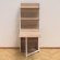 Стіл книжка з етажеркою Практик 2 Ferrum-decor 1555x640x990 Білий метал ДСП Дуб Сонома 16мм (FRD-104635)
