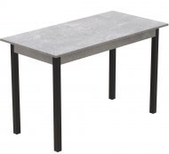 Стіл кухонний Ferrum-decor Маріо 75x120x70 Чорний ДСП Бетон 16мм (FRD-105587)