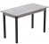 Стіл кухонний Ferrum-decor Маріо 75x120x70 Чорний ДСП Бетон 16мм (FRD-105587)