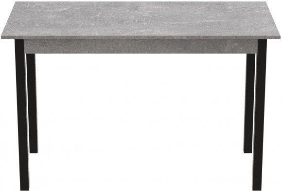 Стіл кухонний Ferrum-decor Маріо 75x120x70 Чорний ДСП Бетон 16мм (FRD-105587)