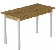 Стіл кухонний Ferrum-decor Маріо 75x120x70 Білий ДСП Дуб Артизан 16мм (FRD-105729)