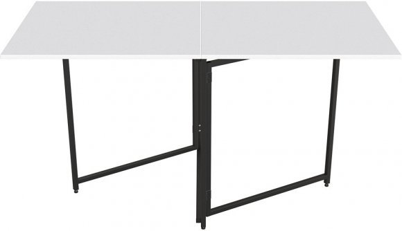 Стіл трансформер книга Панама Ferrum-decor 75x148x68 Чорний метал ДСП Білий 16 мм (FRD-106831) Стіл трансформер книга Панама Ferrum-decor 75x148x68 Чорний метал ДСП Білий 16 мм (FRD-106831)