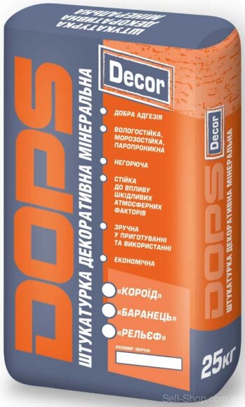 Штукатурка декоративна мінеральна Баранчик DOPS Decor