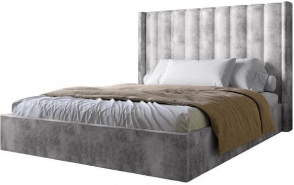 Двоспальне ліжко LION Ніно 160x200 см SILK 302 Мраморний (LION-045044)