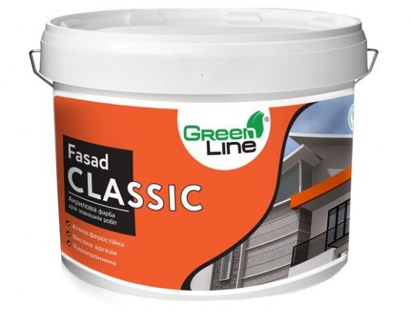 Фасадна акрилова фарба Fasad Classic 10 л.