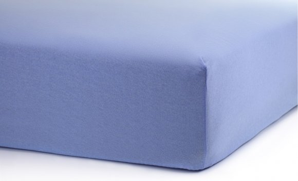 Простирадло на резинці Софт Найт блакитний трикотаж 120х200 см