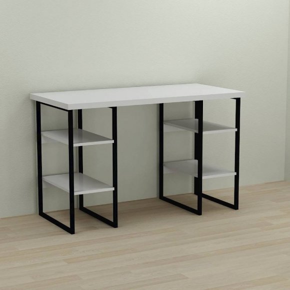 Письмовий стіл Ferrum-decor Карен 76x140x70 чорний ДСП Біле 32мм (FRD-102075) Письмовий стіл Ferrum-decor Карен 76x140x70 чорний ДСП Біле 32мм (FRD-102075)