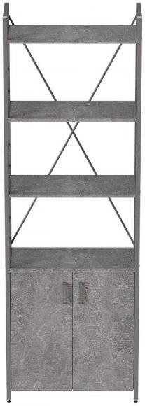 Етажерка 4/60 Ferrum-decor Серії Конект із тумбою 179x60x28 Сірий ДСП Бетон (FRD-102483)