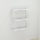 Книжкова полиця універсальна Ferrum-decor Стім 2 74x63x26 білий ДСП Біле 16мм (FRD-104109) Книжкова полиця універсальна Ferrum-decor Стім 2 74x63x26 білий ДСП Біле 16мм (FRD-104109)