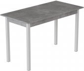 Стіл кухонний Ferrum-decor Маріо 75x120x80 Білий ДСП Бетон 16мм (FRD-105588)