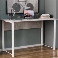 Стіл письмовий Курт Ferrum-decor 75x100x70 Білий метал ДСП Бетон 16 мм (FRD-106634)