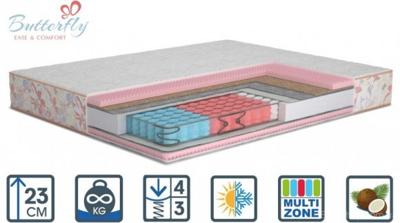 Матрас Camelia Cocos двосторонній 90х200х23 см