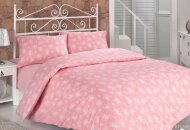 Постільний комплект Ранфорс Naz Pink 160x220 svk-2851