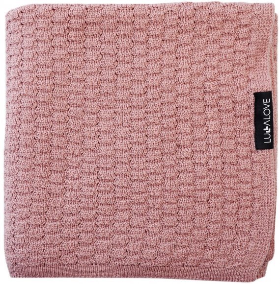 Плед плетений Premium Merino Butterfly 80x100 см Peony lullalove-0550