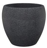 Кашпо для квітів Lineo пластик 30 гранітно-чорний 56524