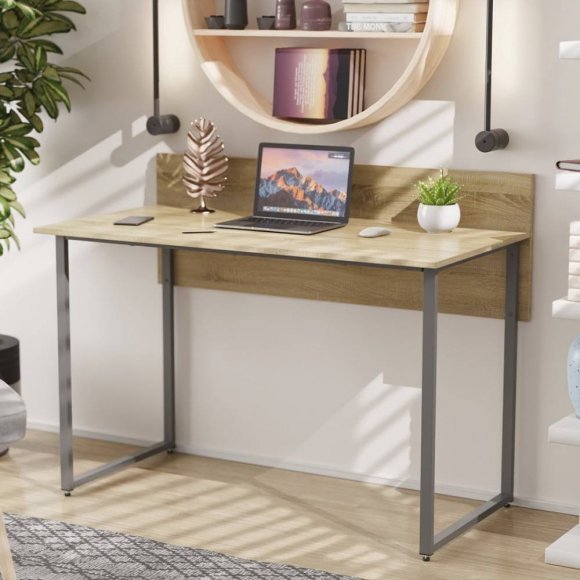 Письмовий стіл Ferrum-decor Скай 75x100x70 сірий ДСП Дуб Сонома 16мм (FRD-101562)
