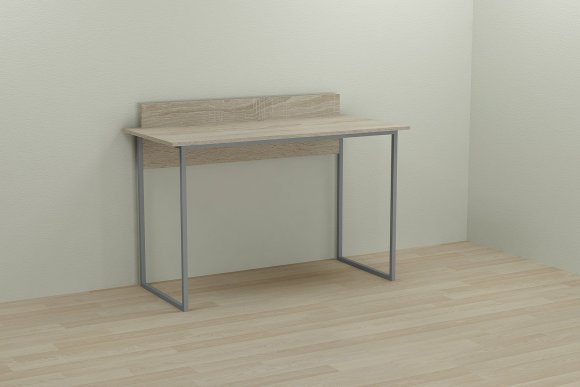 Письмовий стіл Ferrum-decor Скай 75x100x70 сірий ДСП Дуб Сонома 16мм (FRD-101562)