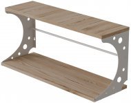 Настінна полиця Ferrum-decor Букін 330x500x240 метал Білий ДСП Дуб Сан-Марино 16 мм (FRD-102850) Настінна полиця Ferrum-decor Букін 330x500x240 метал Білий ДСП Дуб Сан-Марино 16 мм (FRD-102850)
