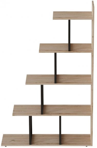 Етажерка Ferrum-decor Стелла 1600x1020x300 Чорний метал ДСП Дуб Сан-Марино (FRD-103464)