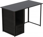 Комп'ютерний стіл Ferrum-decor Отто 76x140x60 чорний ДСП Сосна Кембра 32мм (FRD-103590)