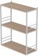 Книжкова полиця універсальна Ferrum-decor Стім 2 74x63x26 білий ДСП Дуб Сан-Марино 16мм (FRD-104110) Книжкова полиця універсальна Ferrum-decor Стім 2 74x63x26 білий ДСП Дуб Сан-Марино 16мм (FRD-104110)