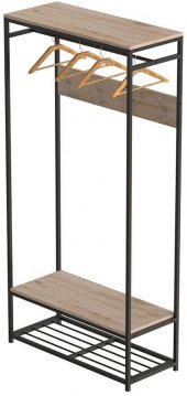 Вішалка модульна підлогова Ferrum-decor Треліс 15 180x90x38 чорний ДСП Дуб Сан-Марино 16мм (FRD-104362) Вішалка модульна підлогова Ferrum-decor Треліс 15 180x90x38 чорний ДСП Дуб Сан-Марино 16мм (FRD-104362)