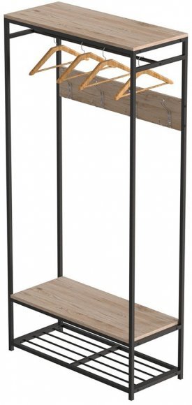 Вішалка модульна підлогова Ferrum-decor Треліс 15 180x90x38 чорний ДСП Дуб Сан-Марино 16мм (FRD-104362) Вішалка модульна підлогова Ferrum-decor Треліс 15 180x90x38 чорний ДСП Дуб Сан-Марино 16мм (FRD-104362)