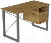 Письмовий стіл із ящиками Ferrum-decor Оскар 750x1400x600 метал Сірий ДСП Дуб Артизан 16 мм (FRD-103253) Письмовий стіл із ящиками Ferrum-decor Оскар 750x1400x600 метал Сірий ДСП Дуб Артизан 16 мм (FRD-103253)