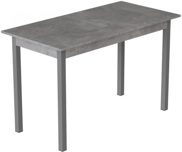 Стіл кухонний Ferrum-decor Маріо 75x120x80 Сірий ДСП Бетон 16мм (FRD-105589)