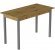 Стіл кухонний Ferrum-decor Маріо 75x120x70 Сірий ДСП Дуб Артизан 16мм (FRD-105731)