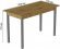 Стіл кухонний Ferrum-decor Маріо 75x120x70 Сірий ДСП Дуб Артизан 16мм (FRD-105731)