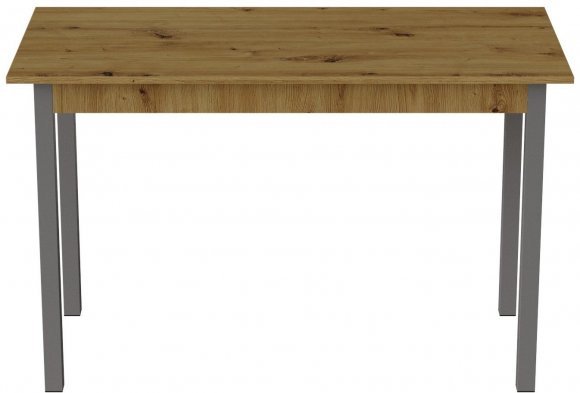 Стіл кухонний Ferrum-decor Маріо 75x120x70 Сірий ДСП Дуб Артизан 16мм (FRD-105731)