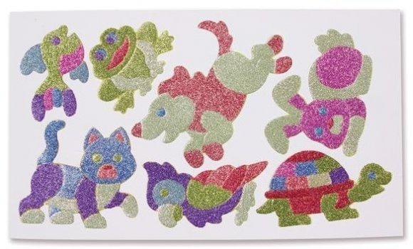 Объемные блестящие наклейки Радуга Melissa & Doug MD9502 Объемные блестящие наклейки Радуга Melissa & Doug MD9502