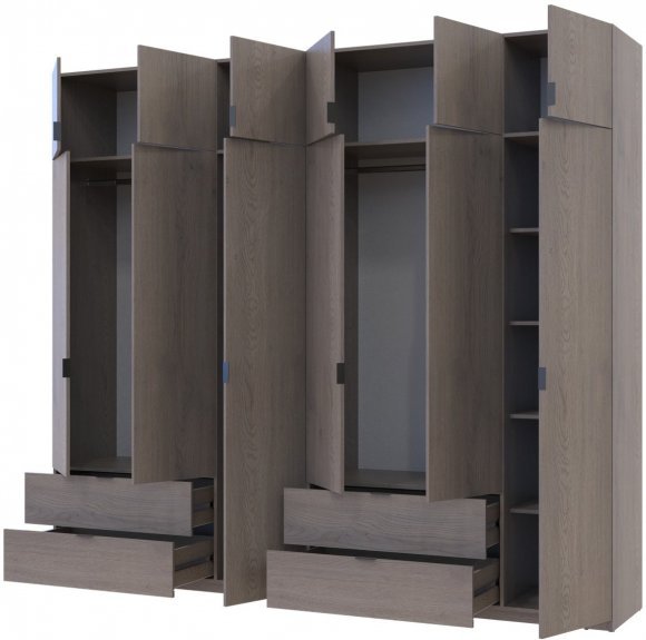 Комплект шаф для одягу Doros Лукас (2 шт.) 270х50х240 см Канноло (DRS-011852) Комплект шаф для одягу Doros Лукас (2 шт.) 270х50х240 см Канноло (DRS-011852)