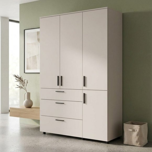 Шафа для одягу Doros Торн Кашемір 3 ДСП/3Ш (полиці) 135х51.6х200 (DRS-012060)