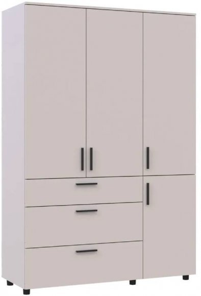Шафа для одягу Doros Торн Кашемір 3 ДСП/3Ш (полиці) 135х51.6х200 (DRS-012060)